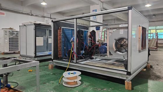 Unidad de refrigeración por agua de expansión directa de tipo horizontal en el techo de unidad de purificación de aire HAVC