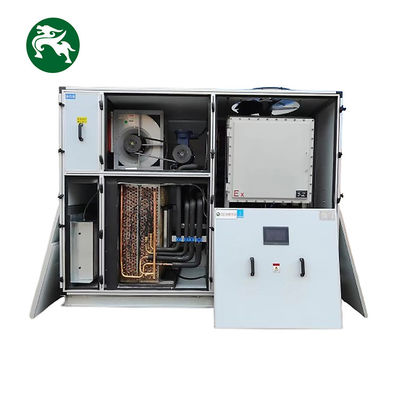 Recuperación de calor por condensación 10HP DX Unidad de techo integrada con motor de ventilador a prueba de explosión