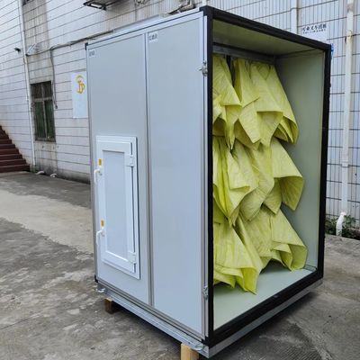 AHU modular 120T de agua refrigerada para salas limpias de hospitales con filtro alto
