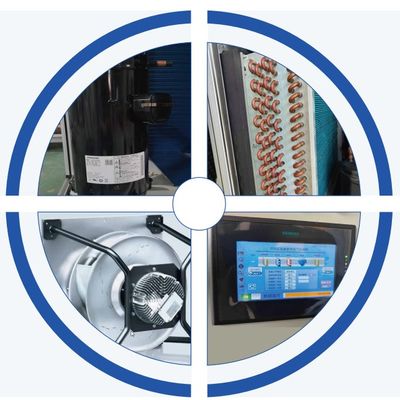 Unidad de tratamiento de aire de expansión directa refrigerada por agua con motor para edificios de oficinas