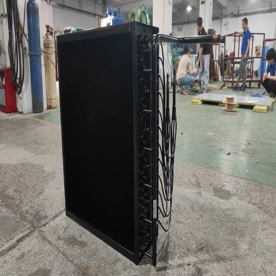 Evaporador de tubos de cobre de soplado lateral para electroforesis negro para equipos de refrigeración