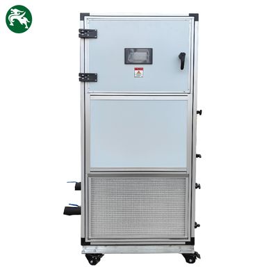 Unidad de refrigeración de aire industrial pequeña y móvil, sistema HVAC de expansión directa refrigerado por agua