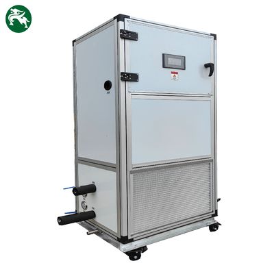 Unidad de tratamiento de aire refrigerada por agua HVAC con ruedas para facilitar el movimiento