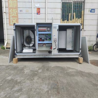 Unidad combinada de manipulación de aire de expansión directa modular refrigerada por aire con tubo de calefacción