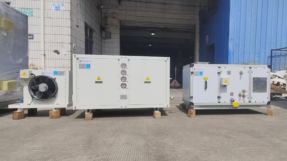 Unidad de agua caliente y fría de cascada de dos etapas de 2 HP Unidades de manejo de aire personalizadas