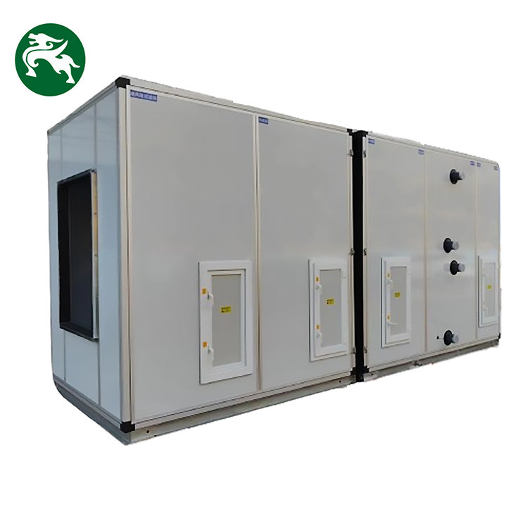 Unidad de manejo de aire de agua refrigerada OEM ODM Temperatura constante y humedad AHU para centro comercial