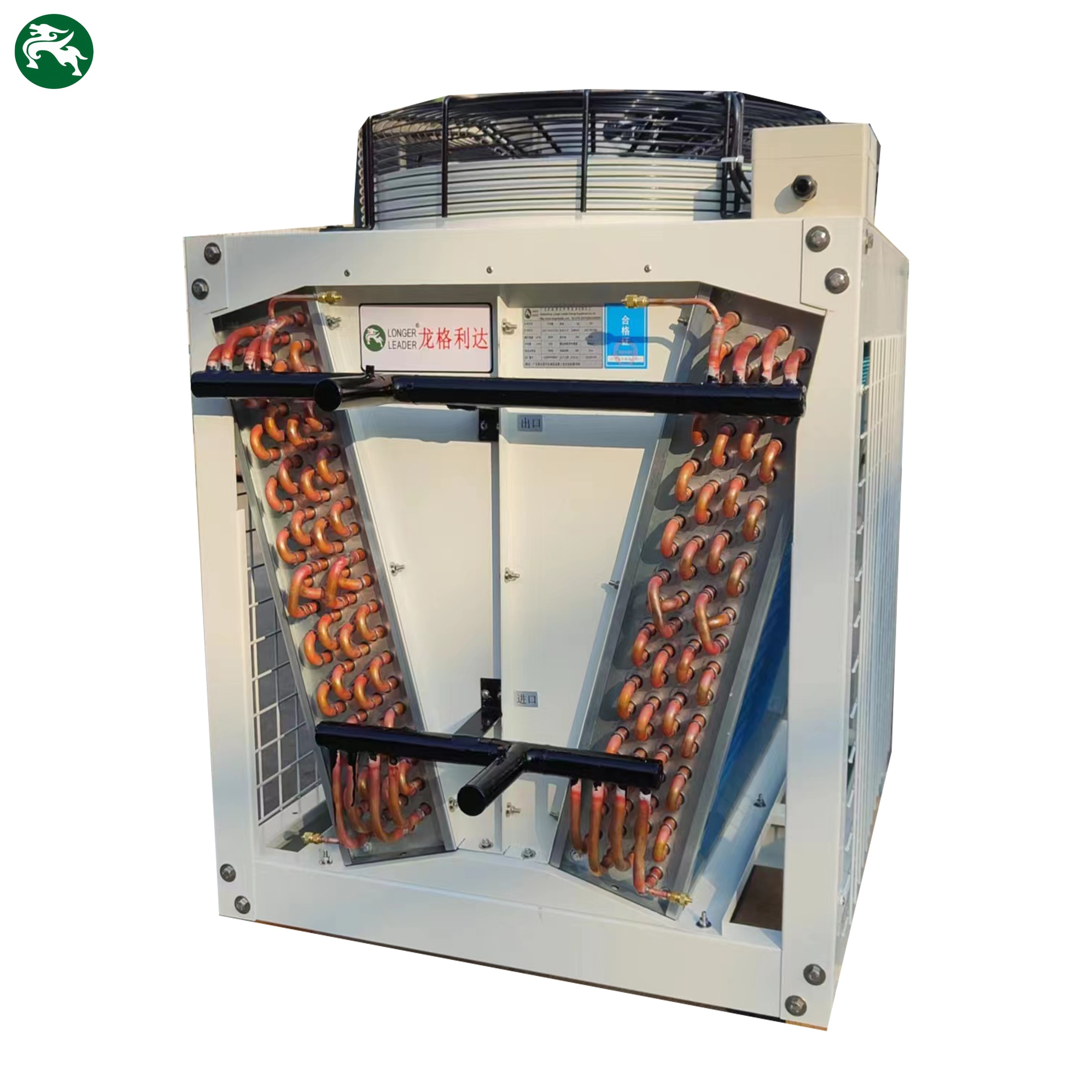 Refrigerador de aire seco de tubería de cobre y aleta de aluminio para enfriamiento por inmersión en centros de datos